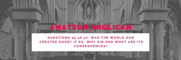 E38 Q45 46 47 Was the world God created good? If so why sin, and what are its consequences?