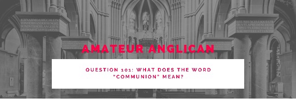 E91 Q101 What does the word “communion” mean?