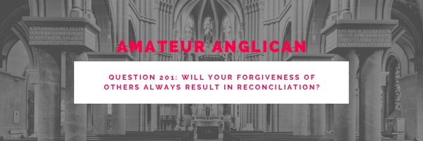 E194 Q201 Will your forgiveness of others always result in reconciliation?